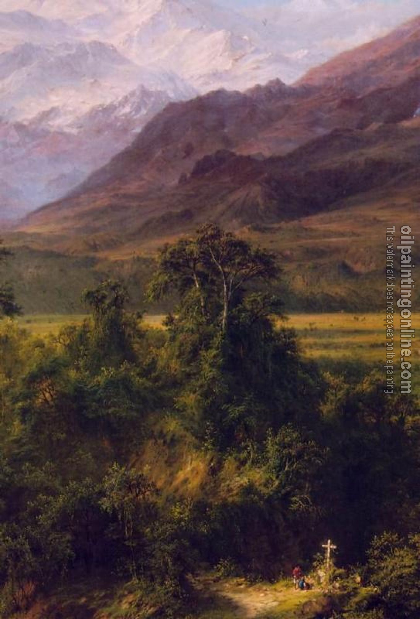 Frederic Edwin Church - Heart of the Andes, detail